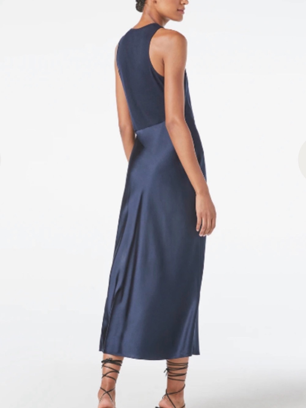 FRAME Women's Washable Silk Bias Midi/Maxi Dress SZ L - Picture 2 of 9